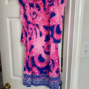 Lilly, size L, pink octopus unique design, sheath.